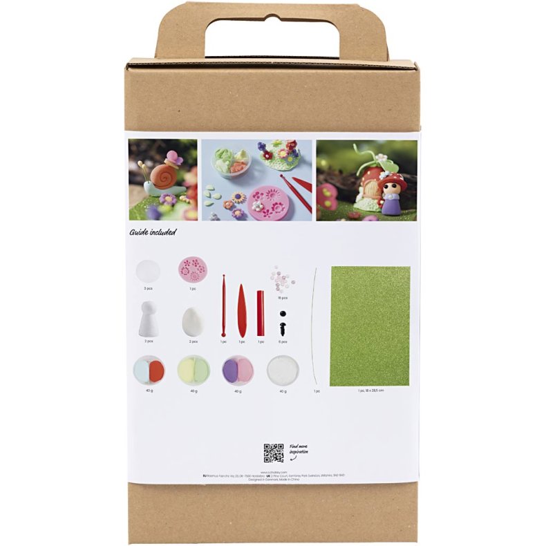 DIY Kit Modellering, Fe, pastelfarver, 1 pk.