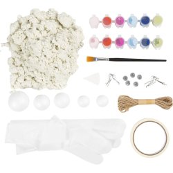 DIY Kit Modellering, Julefigurer af pulp, ass. farver, 1 pk.