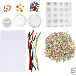 DIY Kit R&oslash;rperler, Julehuse, ass. farver, 1 pk.