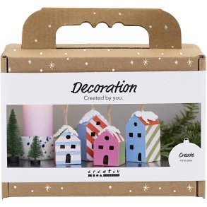 Mini DIY Kit Dekoration, Huse, colorful, 1 pk.