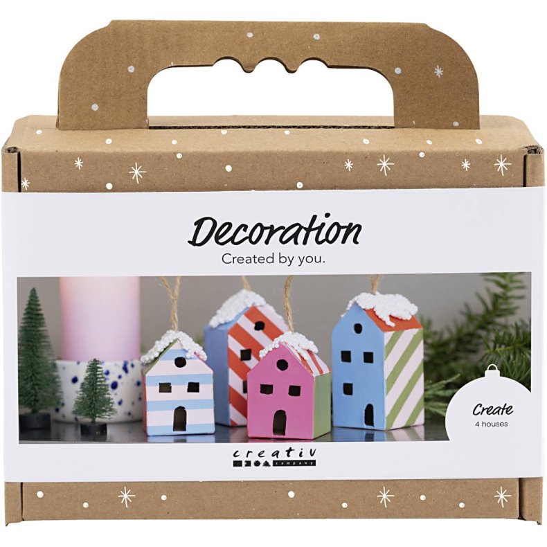 Mini DIY Kit Dekoration, Huse, colorful, 1 pk.