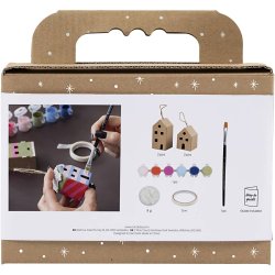 Mini DIY Kit Dekoration, Huse, colorful, 1 pk.