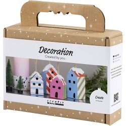 Mini DIY Kit Dekoration, Huse, colorful, 1 pk.