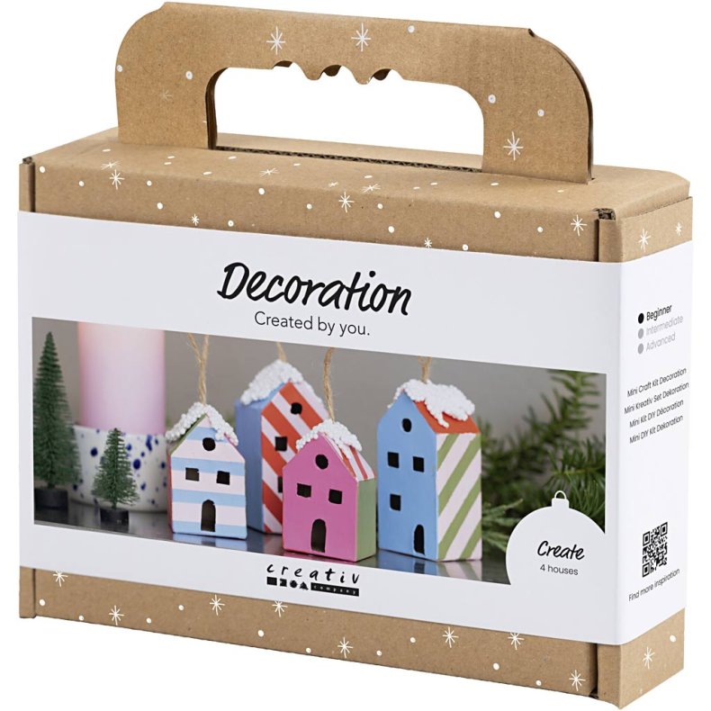 Mini DIY Kit Dekoration, Huse, colorful, 1 pk.