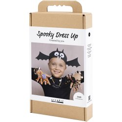 DIY Kit Spooky Accessories, Udkl&aelig;dning og smykker, halloweenfarver, 1 pk.