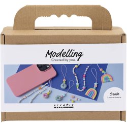 Mini DIY Kit Modellering, Mobilvedh&aelig;ng, ass. farver, 1 pk.