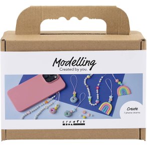Mini DIY Kit Modellering, Mobilvedh&aelig;ng, ass. farver, 1 pk.