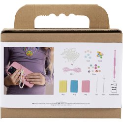 Mini DIY Kit Modellering, Mobilvedh&aelig;ng, ass. farver, 1 pk.