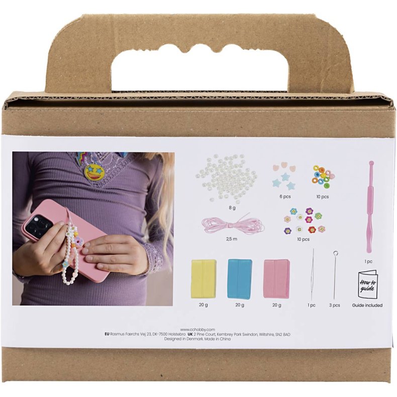 Mini DIY Kit Modellering, Mobilvedh&aelig;ng, ass. farver, 1 pk.