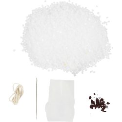 DIY Kit Lysst&oslash;bning, Julemand, mat transparent, r&oslash;d, 1 pk.