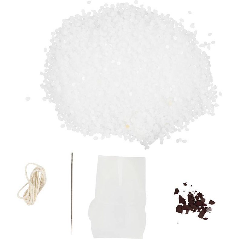 DIY Kit Lysst&oslash;bning, Julemand, mat transparent, r&oslash;d, 1 pk.