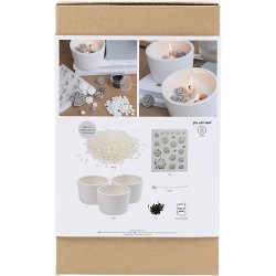 DIY Kit Lysst&oslash;bning, Rose, beige, hvid, creme, 1 pk.