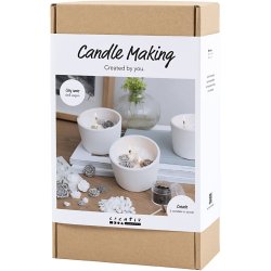 DIY Kit Lysst&oslash;bning, Rose, beige, hvid, creme, 1 pk.