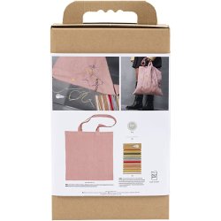 DIY Kit Broderi, Mulepose, soft rosa, 1 pk.