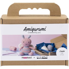 DIY Kit Amigurumi, Honningbi, pastelfarver, 1 pk.
