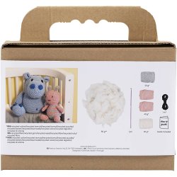DIY Kit Amigurumi, Honningbi, pastelfarver, 1 pk.