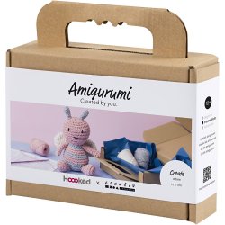 DIY Kit Amigurumi, Honningbi, pastelfarver, 1 pk.