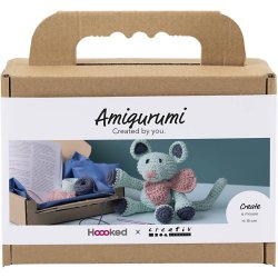 DIY Kit Amigurumi, Mus, mint, 1 pk.