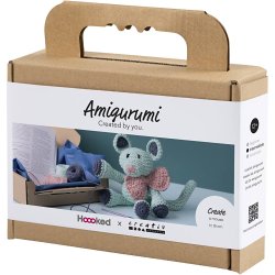 DIY Kit Amigurumi, Mus, mint, 1 pk.