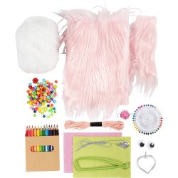 DIY Kit Syning, Kat, ass. farver, 1 pk.