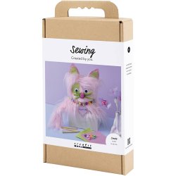 DIY Kit Syning, Kat, ass. farver, 1 pk.