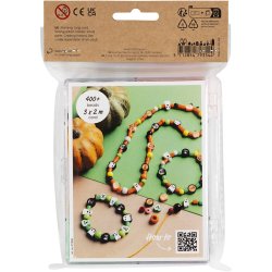 DIY Mix Smykker, Halloween, halloweenfarver, 1 pk.