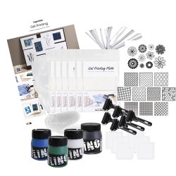 Gruppe DIY Kit Gel Print, Farvede prints, 1 pk.