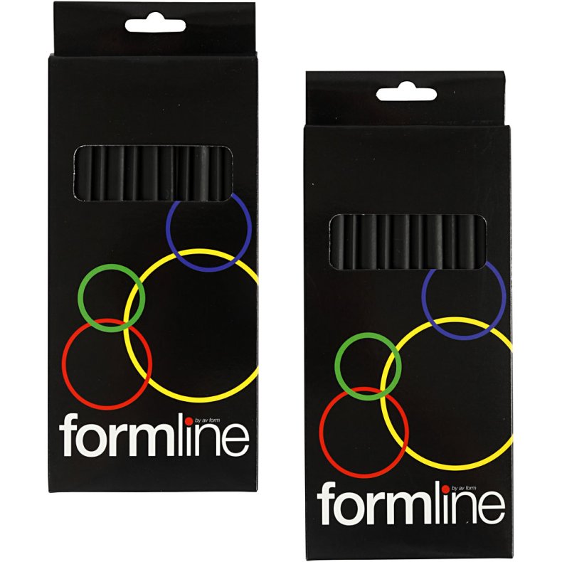 Tegneblyant, B,2B,4B,5B,6B,8B,9B,HB,H,2H,3H,4H, 2x12 stk./ 1 pk.