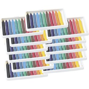 Oliekridt, ass. farver, 12x12 stk./ 1 pk.