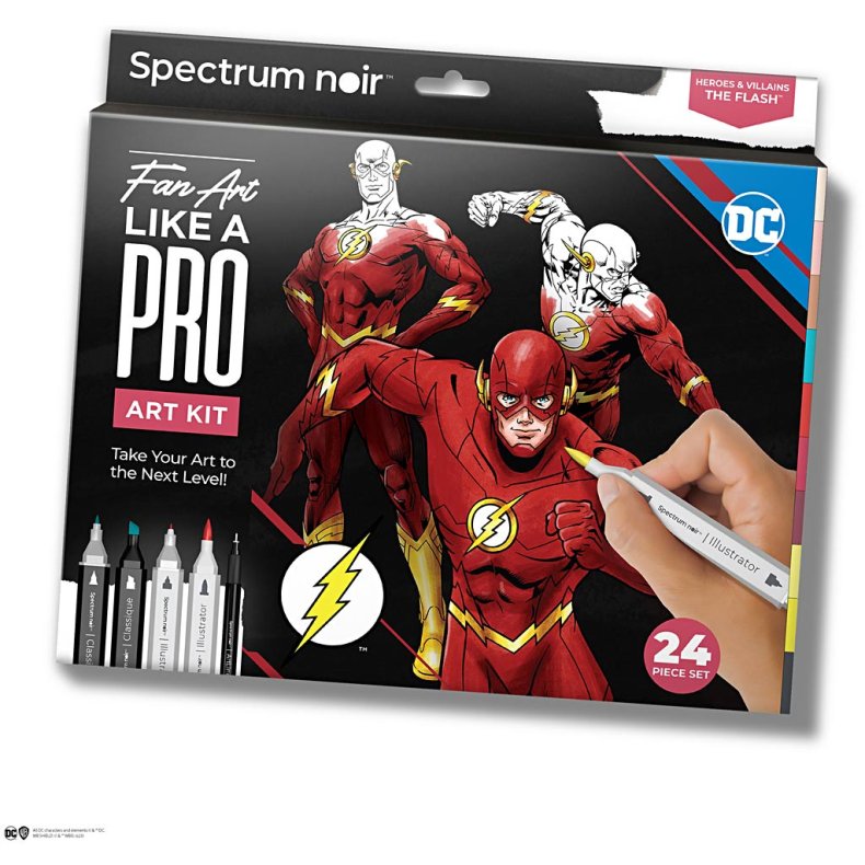 DIY Kit Illustration, Flash, ass. farver, 1 pk.