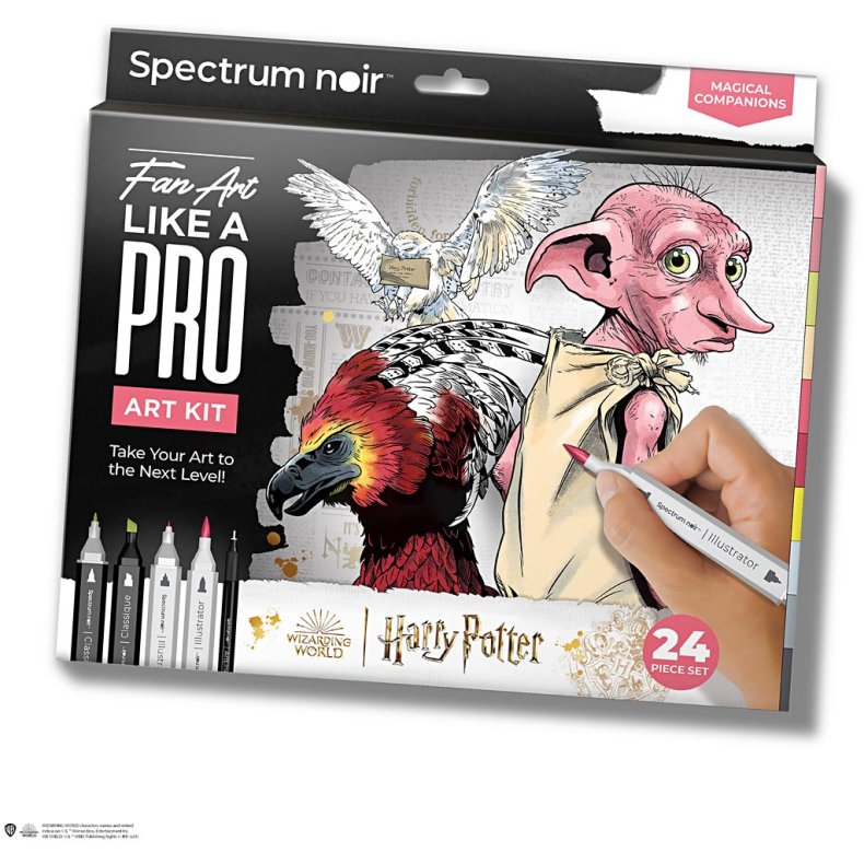DIY Kit Illustration, Harry Potter: Magiske f&oslash;lgesvende , ass. farver, 1 pk.