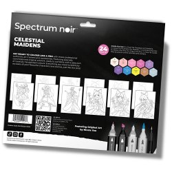 DIY Kit Illustration, Himmelske jomfruer, ass. farver, 1 pk.