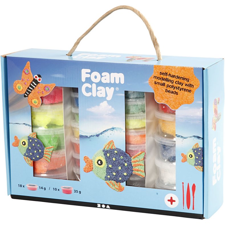Foam Clay&reg; Gave&aelig;ske, ass. farver, 1 s&aelig;t
