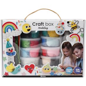 Foam Clay® og Silk Clay® i gaveæske, ass. farver, 1 sæt