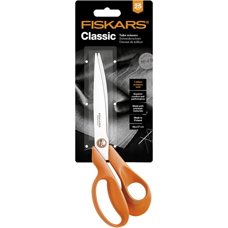 Fiskars Classic Universalsaks, L: 27 cm, h&oslash;jre, 1 stk.