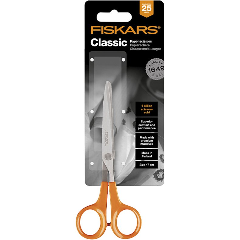 Fiskars Classic Multi-Universal Saks, L: 17 cm, 1 stk.