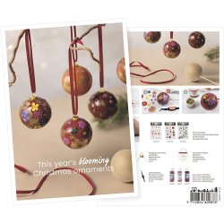 Postkort, &Aring;rets julekugle, A5, 14,8x21 cm, 1 stk.