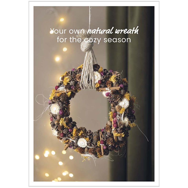 Postkort, Naturkrans, A5, 14,8x21 cm, 1 stk.