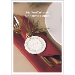 Postkort, Bordkort i selvh&aelig;rdende ler, A5, 14,8x21 cm, 1 stk.