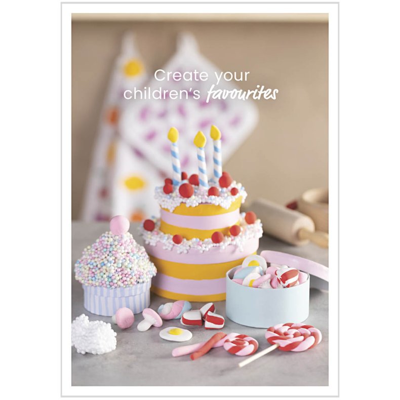 Postkort, Modellering, kager og slik, A5, 14,8x21 cm, 1 stk.