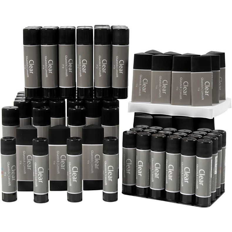 Clear Limstift, 96 stk./ 1 pk.