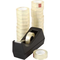 Borddispenser og Tape, B: 15 mm, 1 s&aelig;t