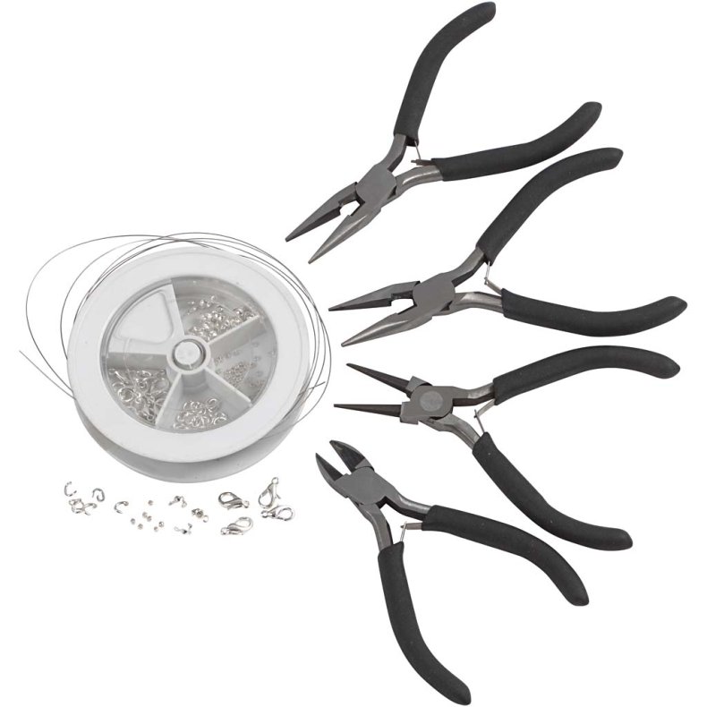 Smykkestarts&aelig;t med V&aelig;rkt&oslash;j, fors&oslash;lvet, 1 s&aelig;t