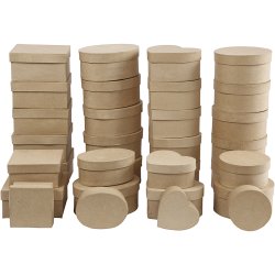 &AElig;sker, H: 5-7,5 cm, diam. 10-18 cm, 72 stk./ 1 pk.