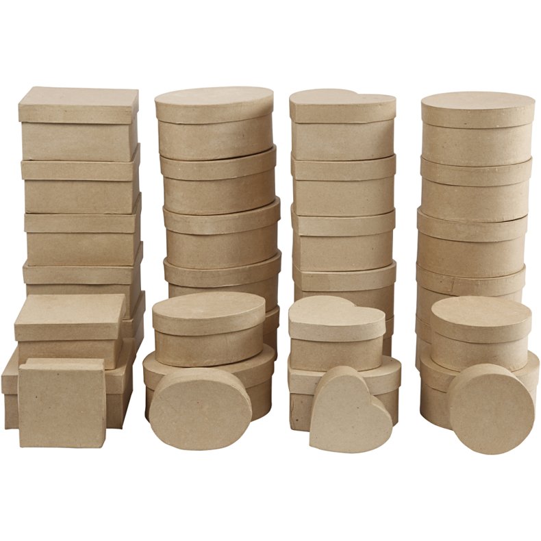 &AElig;sker, H: 5-7,5 cm, diam. 10-18 cm, 72 stk./ 1 pk.