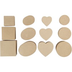 &AElig;sker, H: 5-7,5 cm, diam. 10-18 cm, 72 stk./ 1 pk.