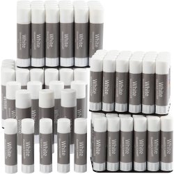 White Limstift , 2x72 stk./ 1 pk.