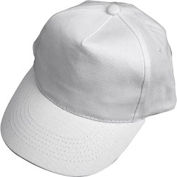 Kasket, str. 49,5-56 cm, hvid, 1 stk.