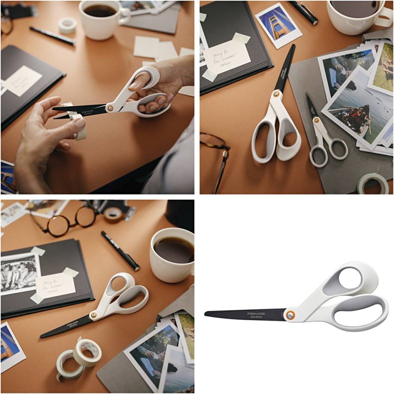 Fiskars Slip-let Universalsaks, L: 21 cm, h&oslash;jre, 1 stk.